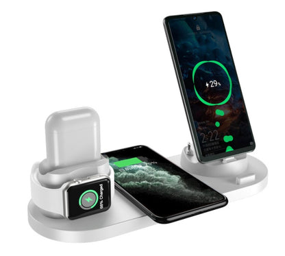 6-in-1 Fast Wireless Charging Dock | Multi-Device Charger for iPhone, Apple Watch & More | UN World Store