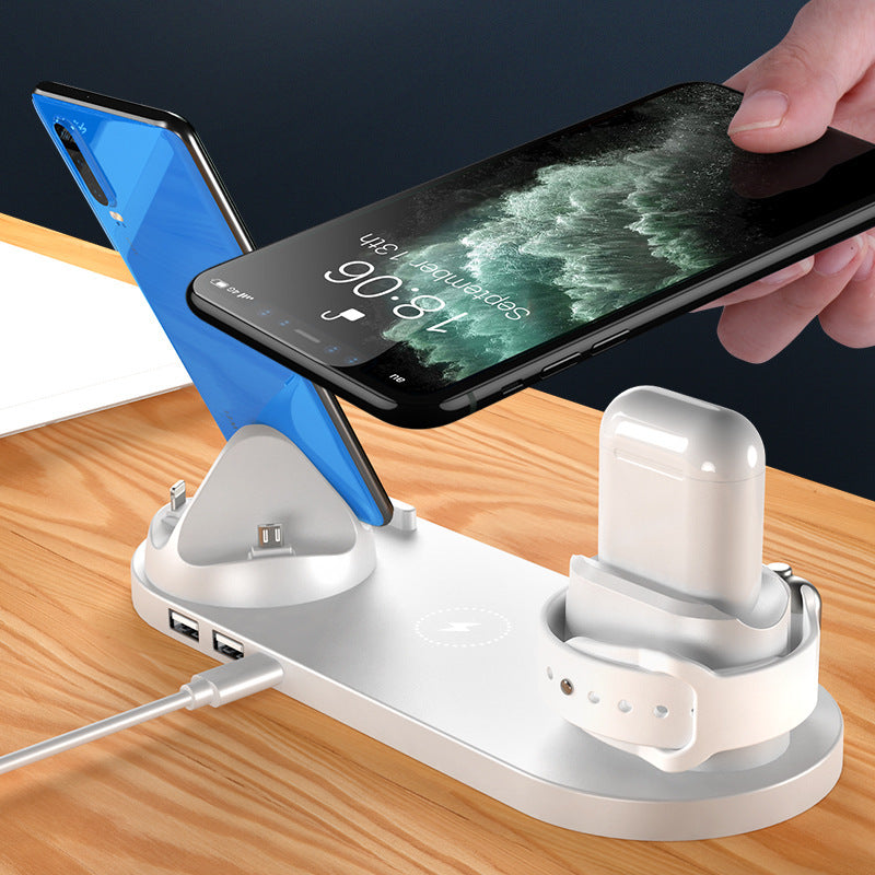 6-in-1 Fast Wireless Charging Dock | Multi-Device Charger for iPhone, Apple Watch & More | UN World Store