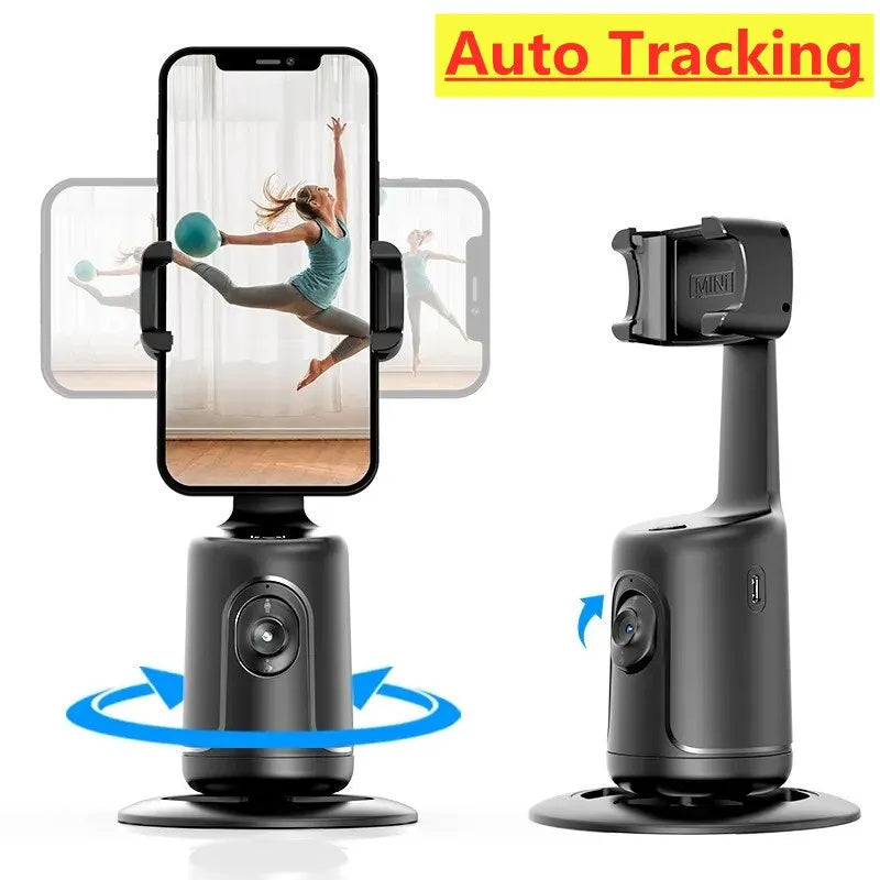 360° Auto Face Tracking AI Gimbal | Smart Phone Stabilizer for Vlogs, Live Streaming & TikTok | UN World Store